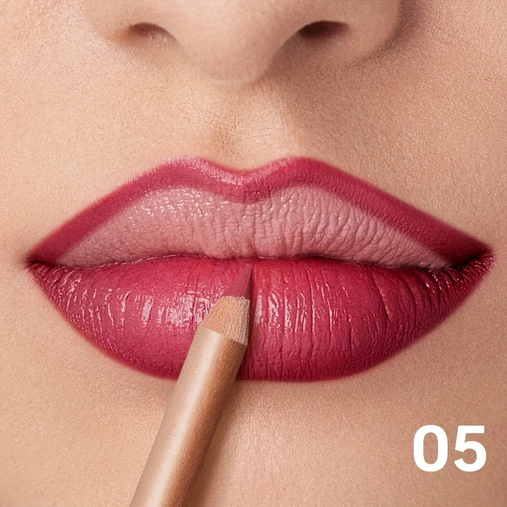 Crayon Contour Lèvres Mat — Longue Tenue, Waterproof & Précision Parfaite
