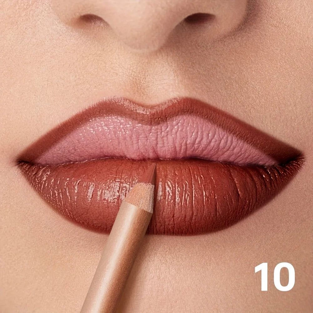 Crayon Contour Lèvres Mat — Longue Tenue, Waterproof & Précision Parfaite