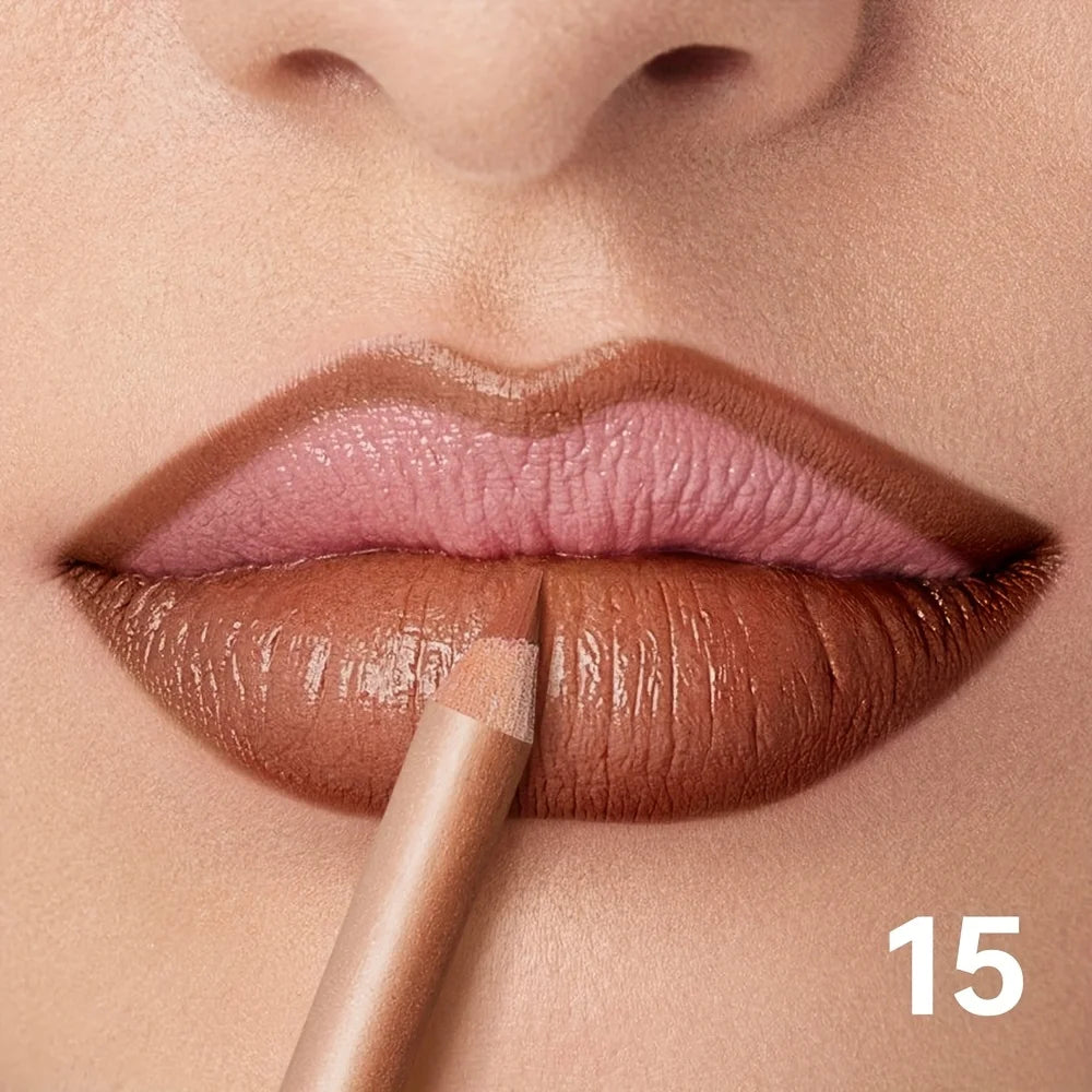 Crayon Contour Lèvres Mat — Longue Tenue, Waterproof & Précision Parfaite