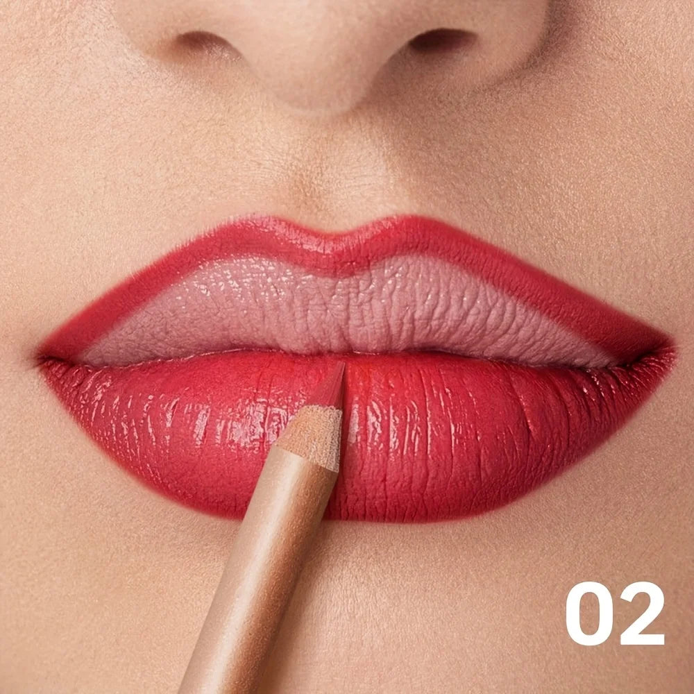 Crayon Contour Lèvres Mat — Longue Tenue, Waterproof & Précision Parfaite