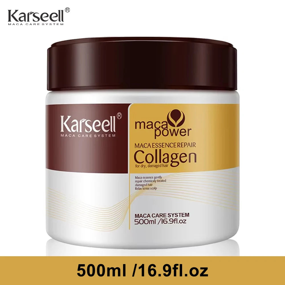 Masque Soin Capillaire Collàgène & Argan — Réparation Profonde Cheveux Secs et Abîmés
