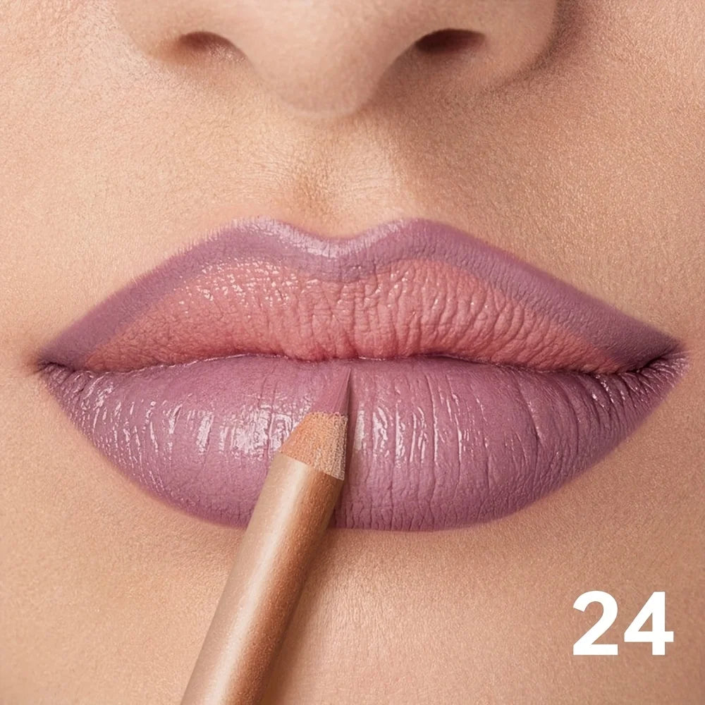Crayon Contour Lèvres Mat — Longue Tenue, Waterproof & Précision Parfaite