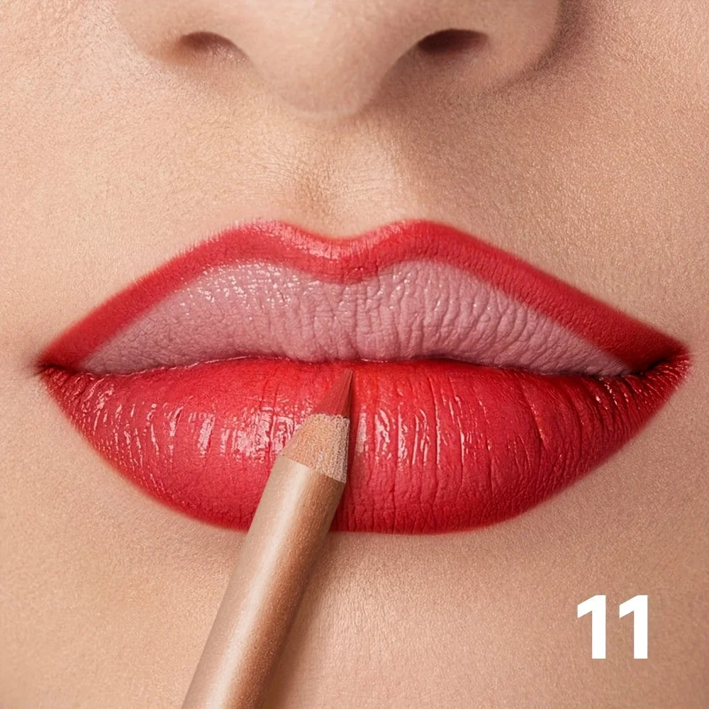 Crayon Contour Lèvres Mat — Longue Tenue, Waterproof & Précision Parfaite