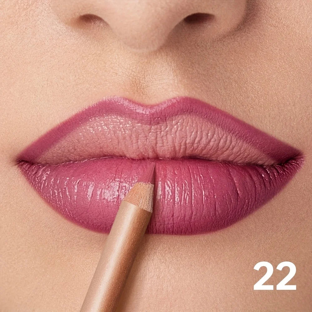 Crayon Contour Lèvres Mat — Longue Tenue, Waterproof & Précision Parfaite