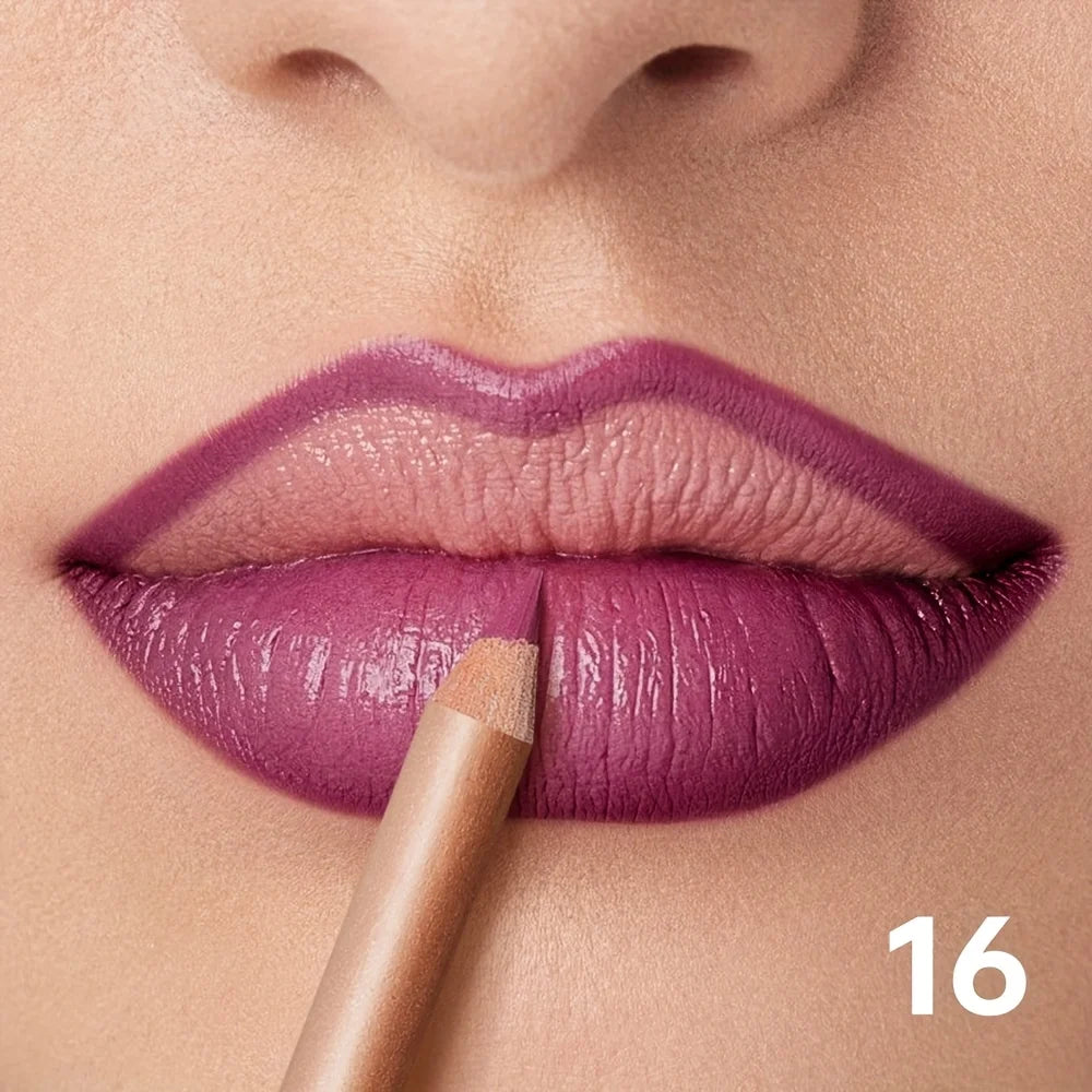 Crayon Contour Lèvres Mat — Longue Tenue, Waterproof & Précision Parfaite