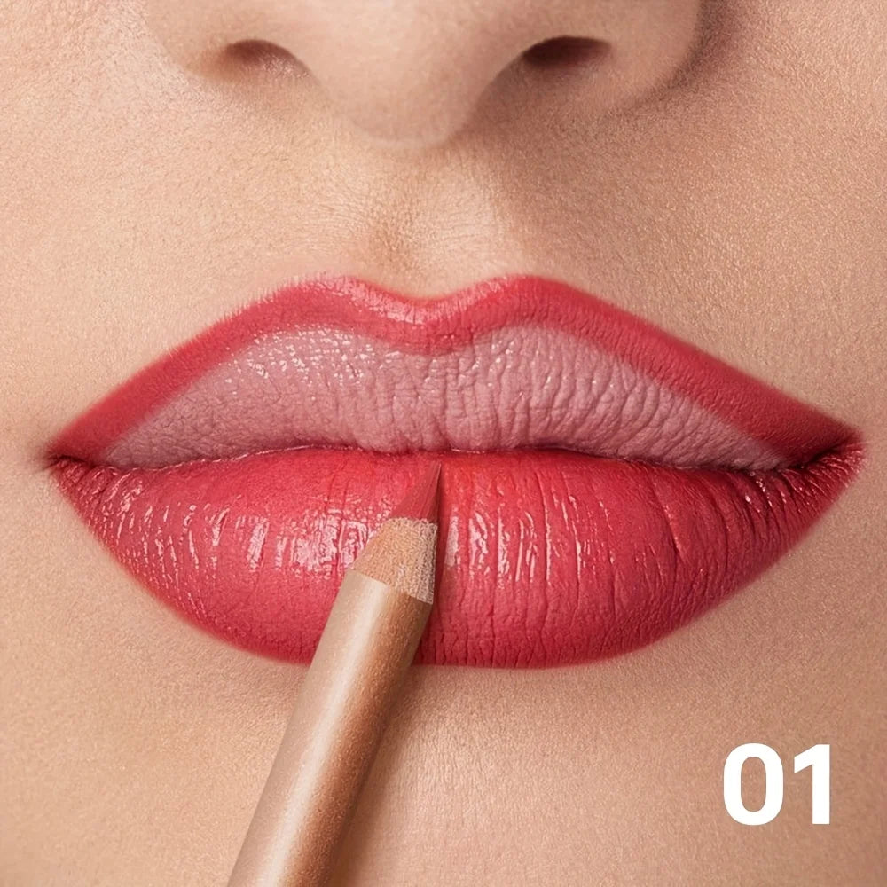 Crayon Contour Lèvres Mat — Longue Tenue, Waterproof & Précision Parfaite