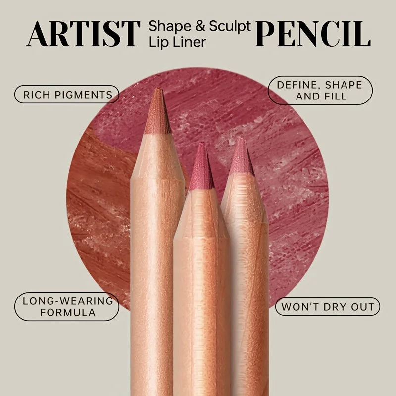 Crayon Contour Lèvres Mat — Longue Tenue, Waterproof & Précision Parfaite