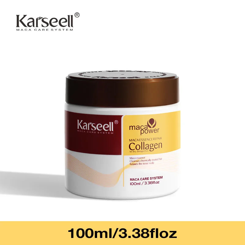 Masque Soin Capillaire Collàgène & Argan — Réparation Profonde Cheveux Secs et Abîmés