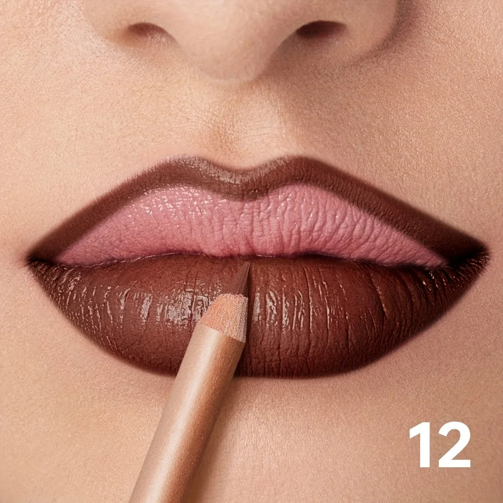 Crayon Contour Lèvres Mat — Longue Tenue, Waterproof & Précision Parfaite