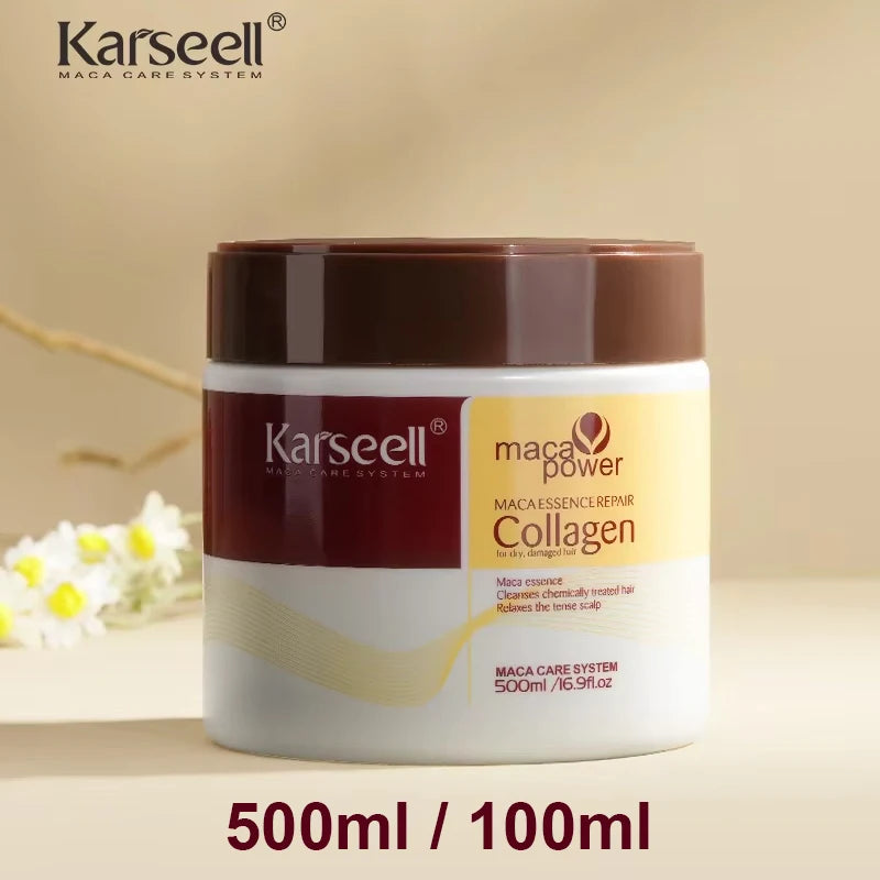 Masque Soin Capillaire Collàgène & Argan — Réparation Profonde Cheveux Secs et Abîmés