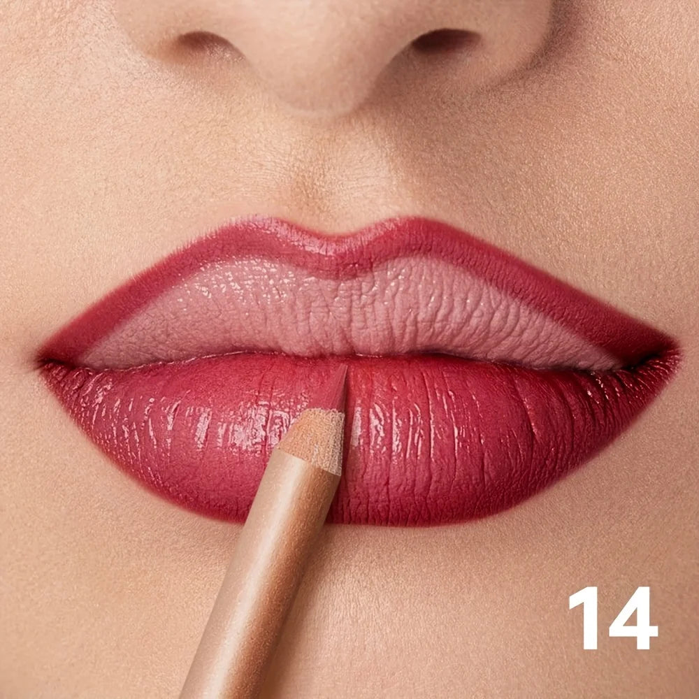Crayon Contour Lèvres Mat — Longue Tenue, Waterproof & Précision Parfaite