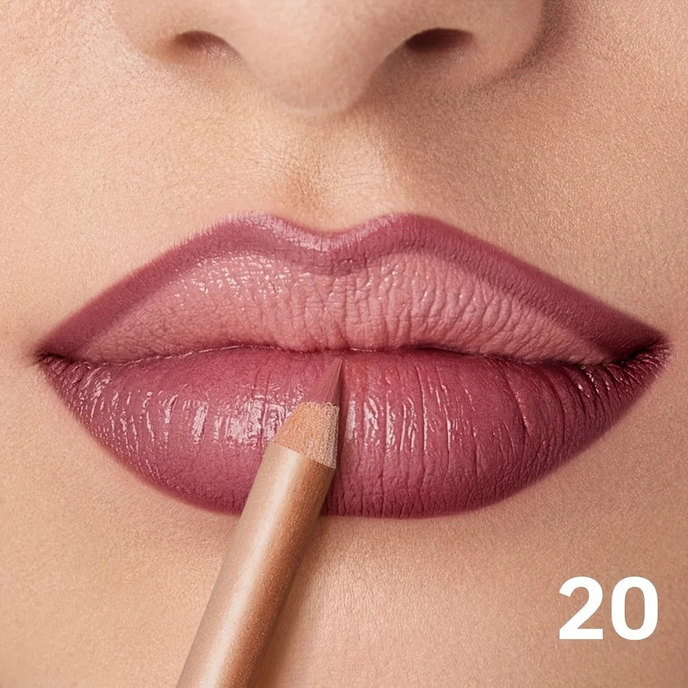 Crayon Contour Lèvres Mat — Longue Tenue, Waterproof & Précision Parfaite